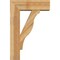 Ekena Millwork Funston Block Rough Sawn Bracket w/ Offset Brace, Western Red Cedar, 8"W x 24"D x 36"H BKT0806X24X36FST05RWR - alternate 4